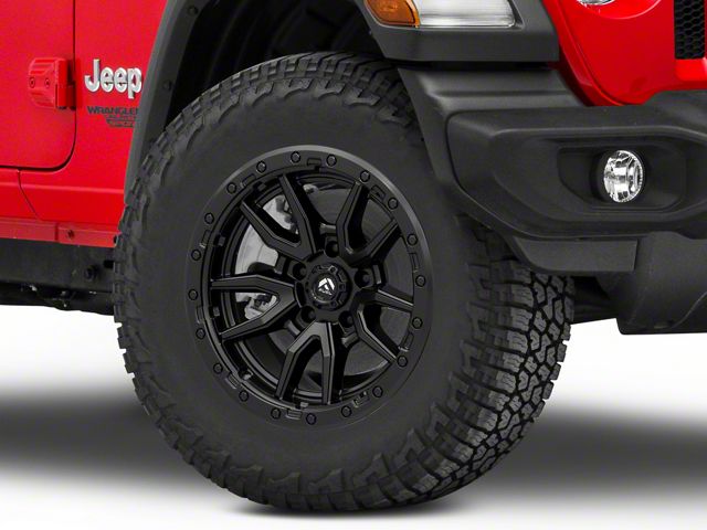 Fuel Wheels Rebel Matte Black Wheel; 18x9; -12mm Offset (18-26 Jeep Wrangler JL)
