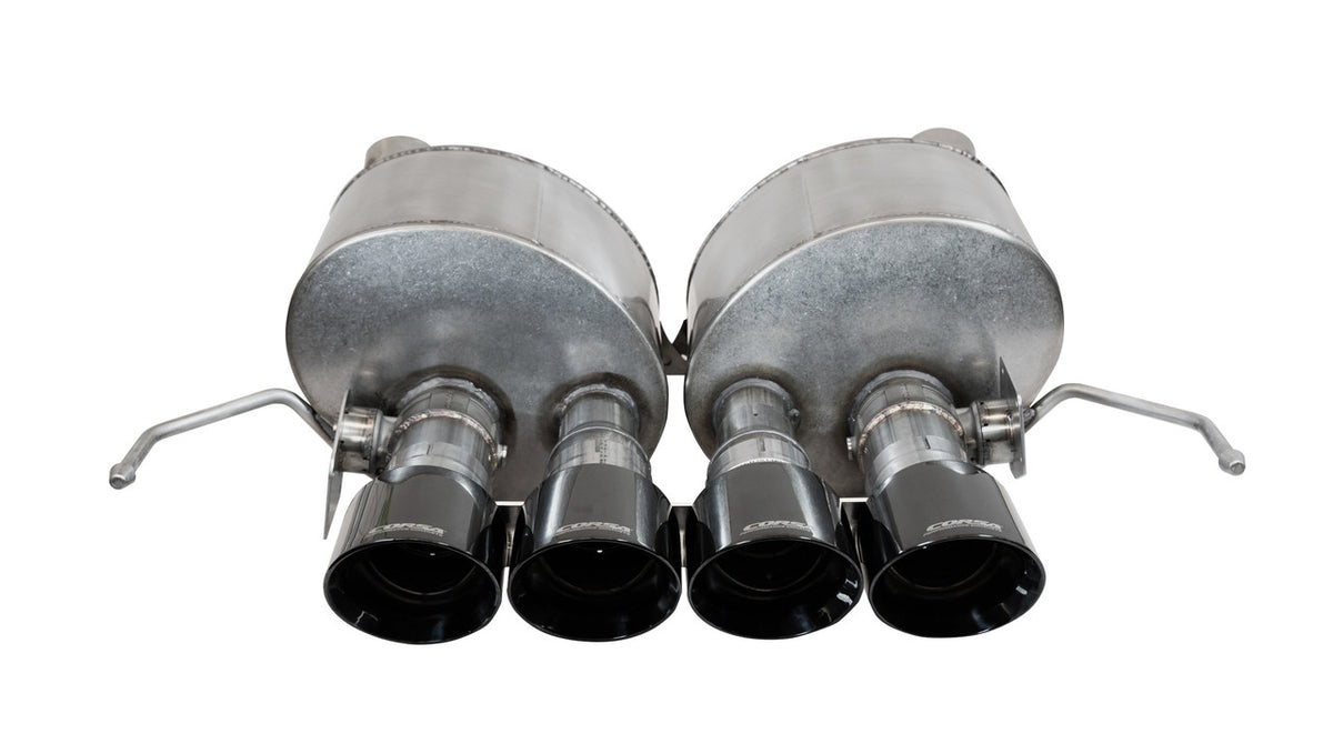 Corsa 2.75" Valve-Back Exhaust w/Dual Mode NPP Black (14-19 C7 Corvette Base/Grand Sport Auto) 14776BLK