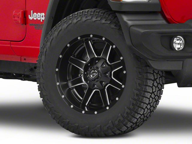 Fuel Wheels Maverick Matte Black Milled Wheel; 18x9
