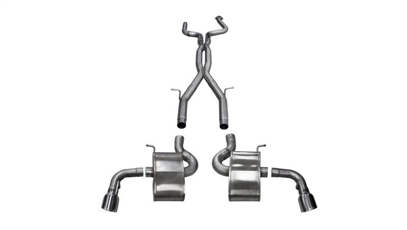 Corsa 16-18 Chevy Camaro SS 6.2L Xtreme 2.75in Cat-Back Dual Rear Exit w/ Single 4.5in Polished Tips - 14773