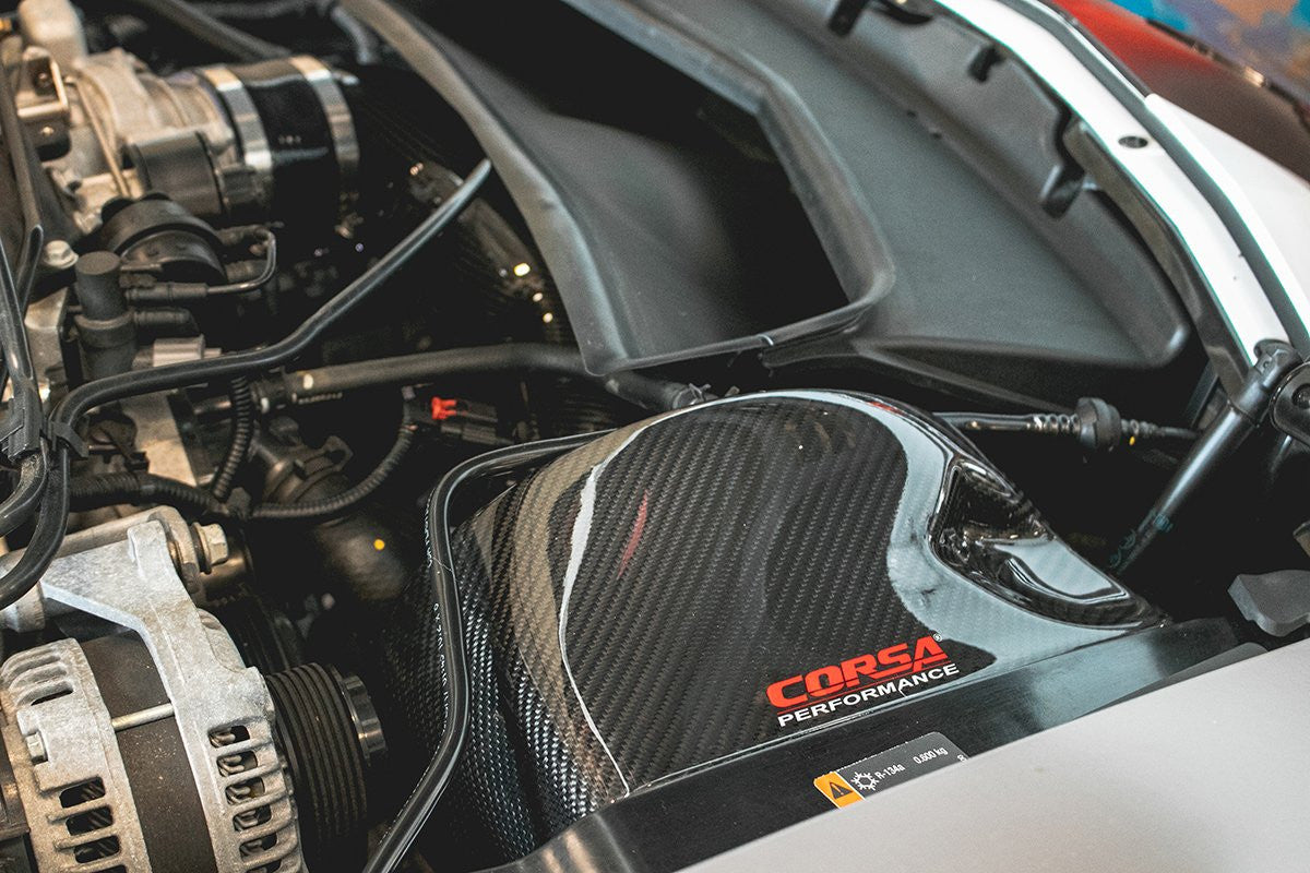 Corsa Carbon Fiber Air Intake Maxflow Oiled (15-19 C7 Corvette Z06) 44002