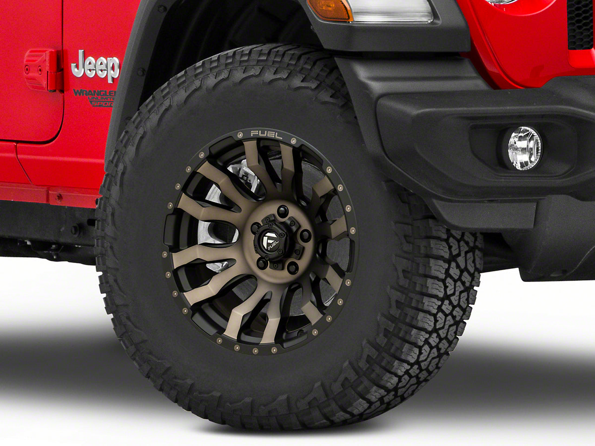Fuel Wheels Blitz Matte Black Double Dark Tint Wheel; 17x9; -12mm Offset (18-26 Jeep Wrangler JL)