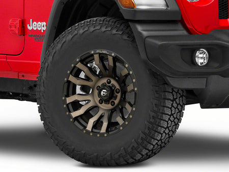 Fuel Wheels Blitz Matte Black Double Dark Tint Wheel; 17x9; -12mm Offset (18-26 Jeep Wrangler JL)