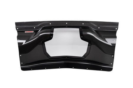 Corsa 2020+ Chevrolet Corvette C8/Z06 Carbon Fiber Air Intake Trunk Panel with Polycarbonate - 44009