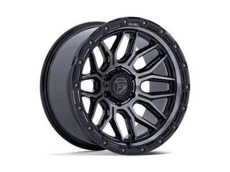 Fuel Wheels Surge Gloss Black Machined with Gray Tint Wheel; 17x9; -12mm Offset (18-26 Jeep Wrangler JL)
