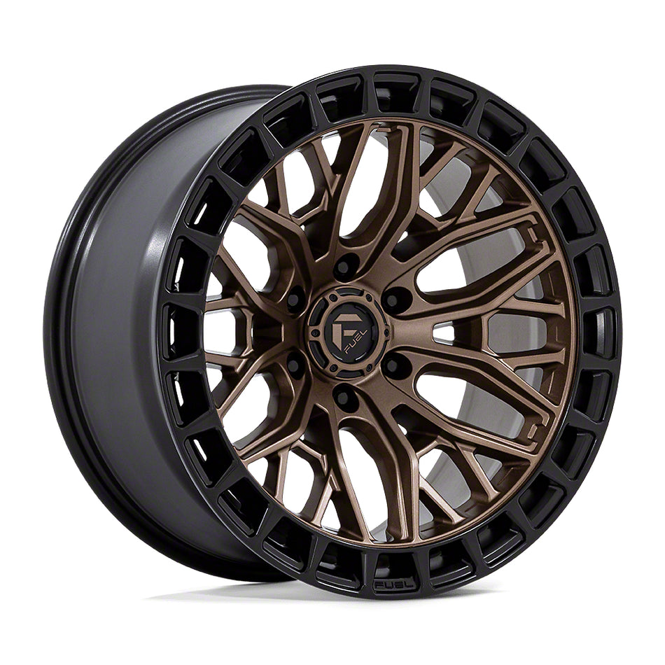 Fuel Wheels Sigma Matte Bronze with Matte Black Lip Wheel; 17x9; -12mm Offset (18-26 Jeep Wrangler JL)