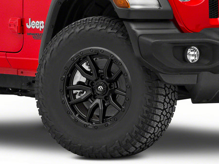 Fuel Wheels Rebel Matte Black Wheel; 17x9; -12mm Offset (18-26 Jeep Wrangler JL)