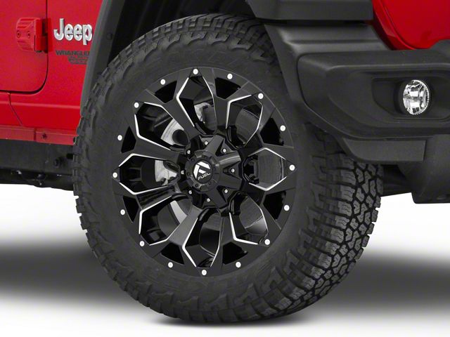 Fuel Wheels Assault Gloss Black Milled Wheel; 20x9