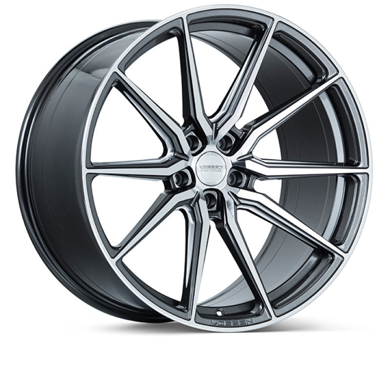 Vossen HF-3 22x10.5 / 5x112 / ET42 / Deep Face / 66.5 - Gloss Graphite Polished - HF3-2M47
