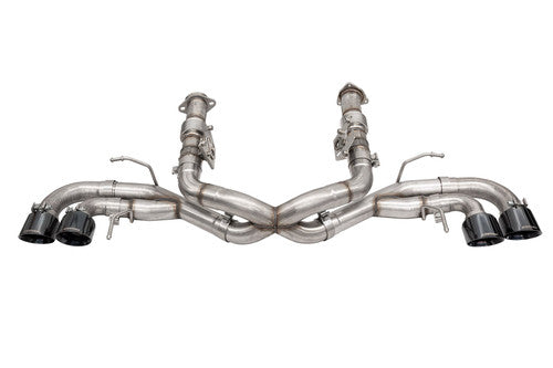 Corsa Xtreme 3" AFM Cat Back Exhaust w/ 4.5" Black Quad Tips (2020-2026 Corvette C8) 21102BLK