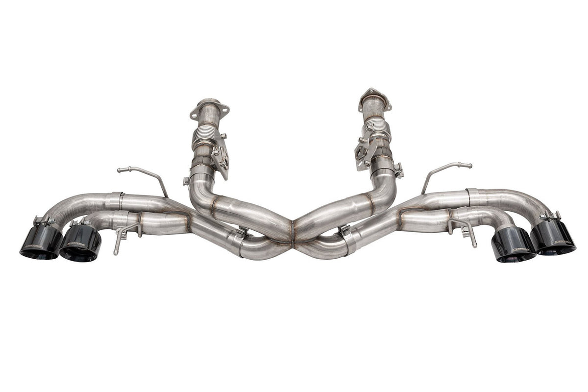 Corsa Xtreme 3" AFM Cat Back Exhaust w/ 4.5" Black Quad Tips (2020-2026 Corvette C8) 21102BLK