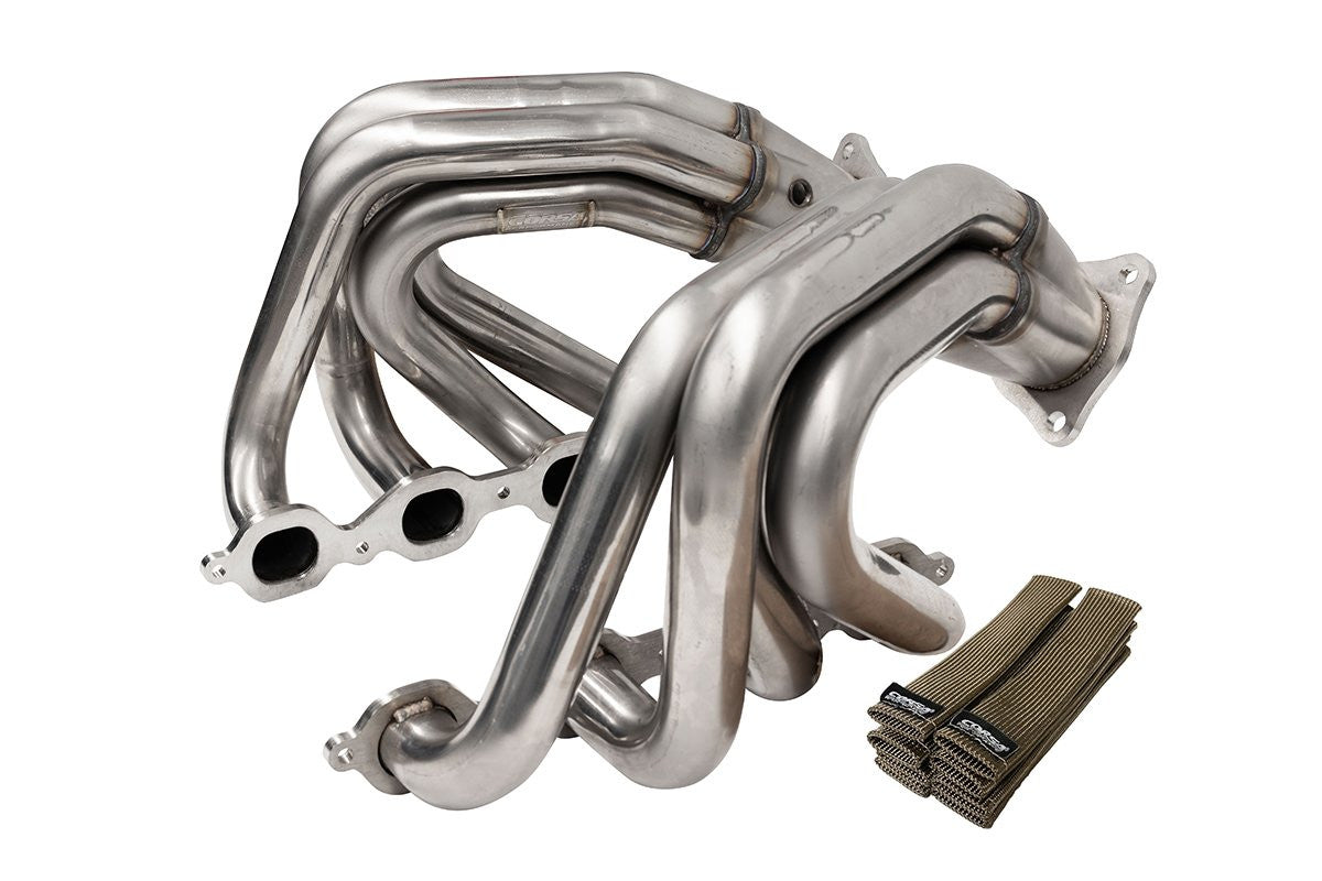 Corsa 1.875" x 3.0" Headers with Corsa Spark Plug Boot Covers (2020-2026 Corvette C8) 16034