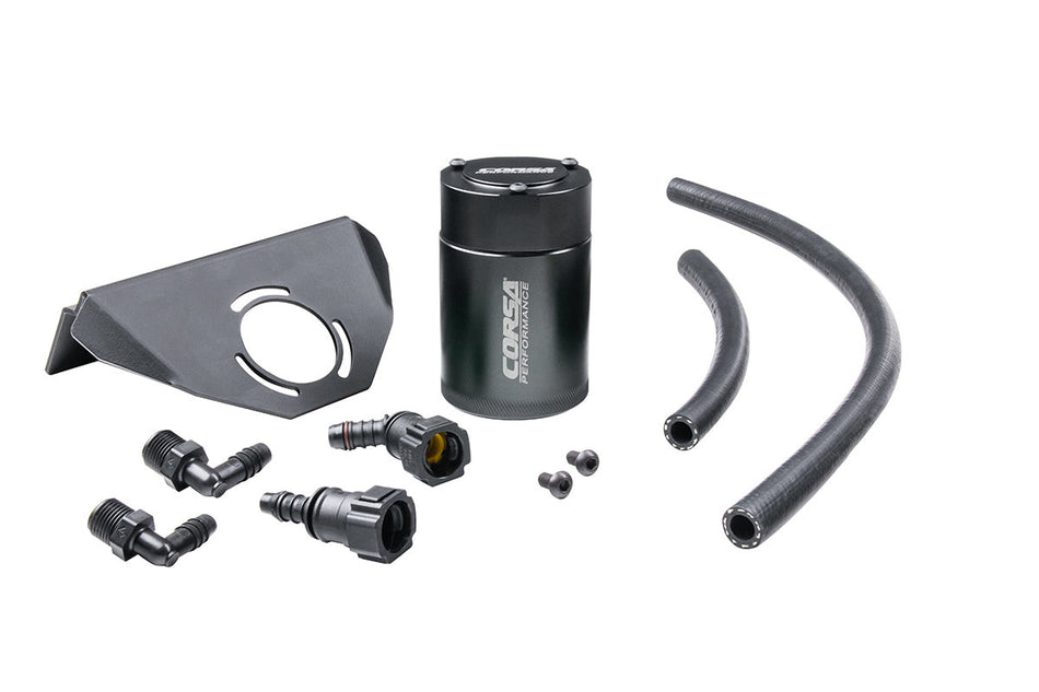 Corsa Oil Catch Can w/Bracket (2020- 2026 Corvette C8 Coupe) CC0005