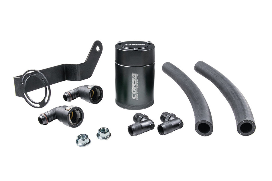 Corsa Oil Catch Can w/Bracket (2015-2022 Challenger & Charger/2018-2021 Trackhawk) CC0006