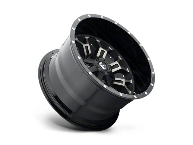 Fuel Wheels Crush Gloss Machined Double Dark Tint Wheel; 17x9; -12mm Offset (18-26 Jeep Wrangler JL)