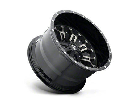 Fuel Wheels Crush Gloss Machined Double Dark Tint Wheel; 17x9; -12mm Offset (18-26 Jeep Wrangler JL)