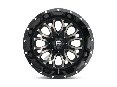 Fuel Wheels Crush Gloss Machined Double Dark Tint Wheel; 17x9; -12mm Offset (18-26 Jeep Wrangler JL)