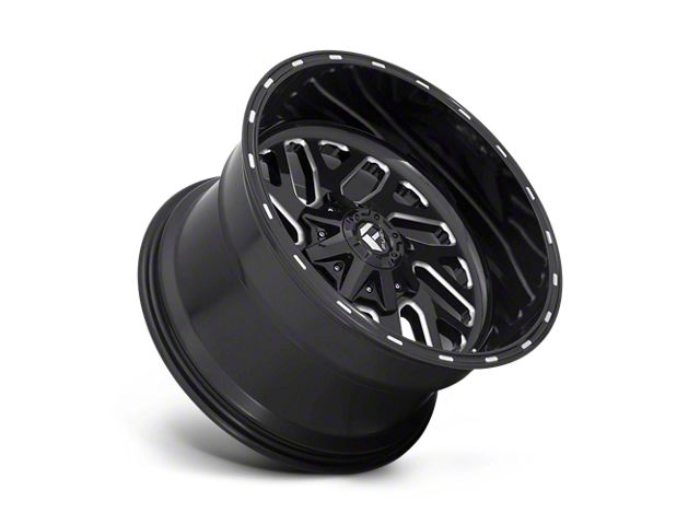 Fuel Wheels Triton Gloss Black Milled Wheel; 20x10; -18mm Offset (18-26 Jeep Wrangler JL)