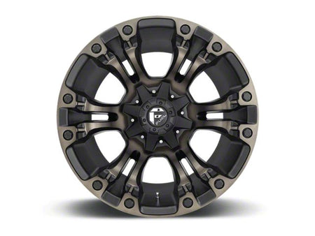 Fuel Wheels Vapor Matte Black with Double Dark Tint Wheel; 18x9; -12mm Offset
