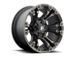 Fuel Wheels Vapor Matte Black with Double Dark Tint Wheel; 17x9; -12mm Offset (18-26 Jeep Wrangler JL)