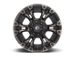 Fuel Wheels Vapor Matte Black with Double Dark Tint Wheel; 17x9; -12mm Offset (18-26 Jeep Wrangler JL)