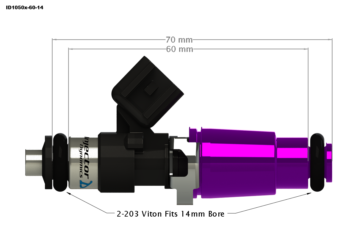 Injector Dynamics ID1050-XDS Fuel Injectors (2011 - 2026 Mustang GT / Shelby GT350 / F-150) 1050.60.14.14B.8
