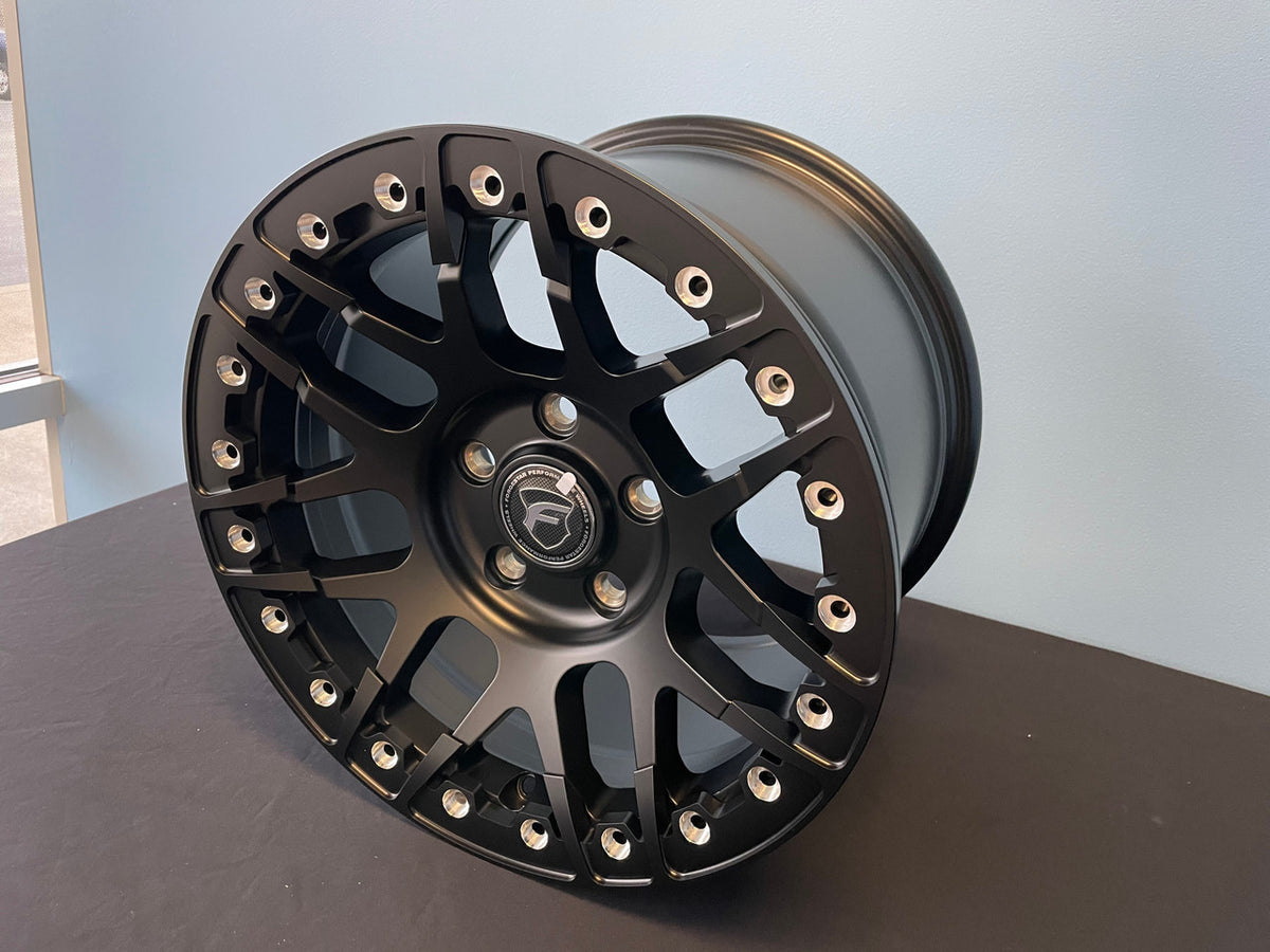 Forgestar 15x10 F14 Beadlock Drag Wheel | 5x114.3 | +50 ET | BS 7.50 | Satin Black | 2005 - 2023 Mustang GT | 2007 - 2014 GT500 | F282B0067750