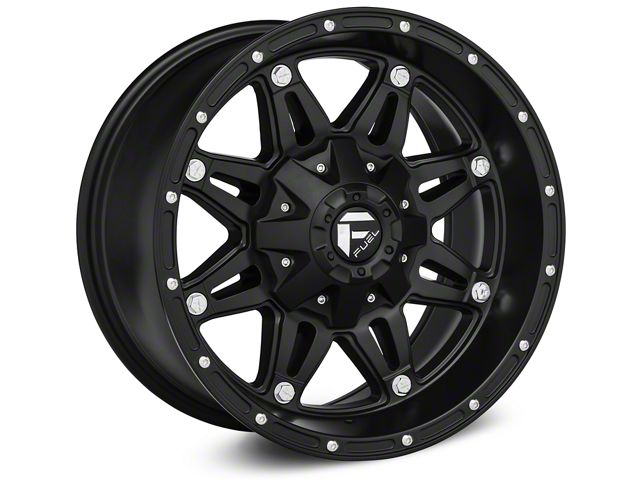 Fuel Wheels Hostage Matte Black Wheel; 17x9; 1mm Offset (18-26 Jeep Wrangler JL)