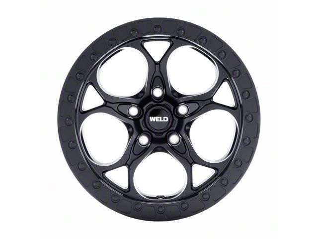Weld Off-Road Ledge Satin Black Wheel; 17x9; 0mm Offset (18-26 Jeep Wrangler JL)