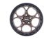 Weld Off-Road Ledge Satin Bronze with Satin Black Ring Wheel; 17x9; -12mm Offset (18-26 Jeep Wrangler JL)