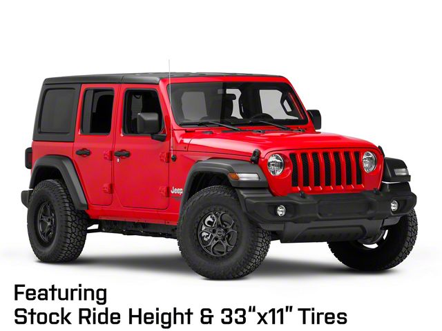 Weld Off-Road Ledge Satin Gunmetal with Satin Black Ring Wheel; 17x9; -12mm Offset (18-26 Jeep Wrangler JL)