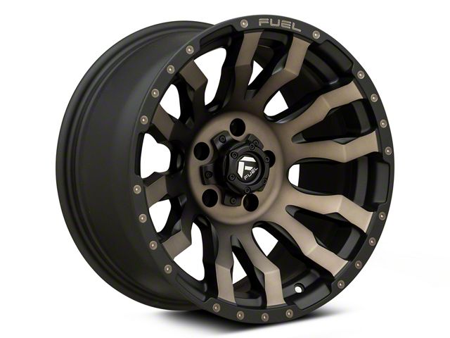 Fuel Wheels Blitz Matte Black Double Dark Tint Wheel; 17x9; -12mm Offset (18-26 Jeep Wrangler JL)
