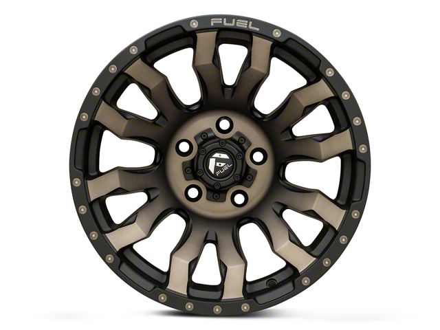Fuel Wheels Blitz Matte Black Double Dark Tint Wheel; 17x9; -12mm Offset (18-26 Jeep Wrangler JL)