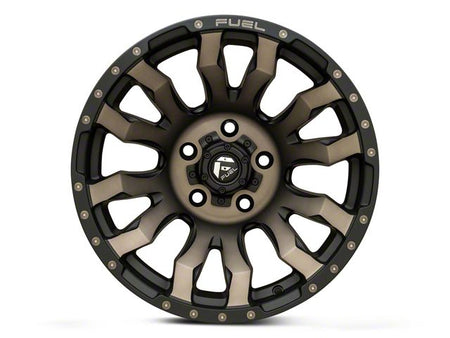 Fuel Wheels Blitz Matte Black Double Dark Tint Wheel; 17x9; -12mm Offset (18-26 Jeep Wrangler JL)