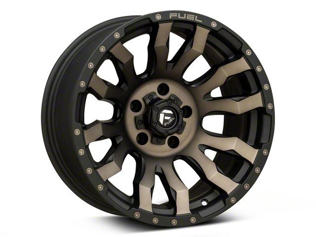 Fuel Wheels Blitz Matte Black Double Dark Tint Wheel; 17x9; -12mm Offset (18-26 Jeep Wrangler JL)