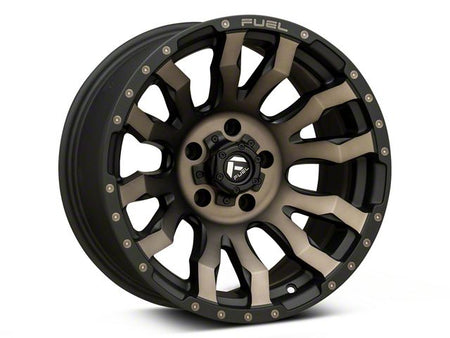 Fuel Wheels Blitz Matte Black Double Dark Tint Wheel; 17x9; -12mm Offset (18-26 Jeep Wrangler JL)