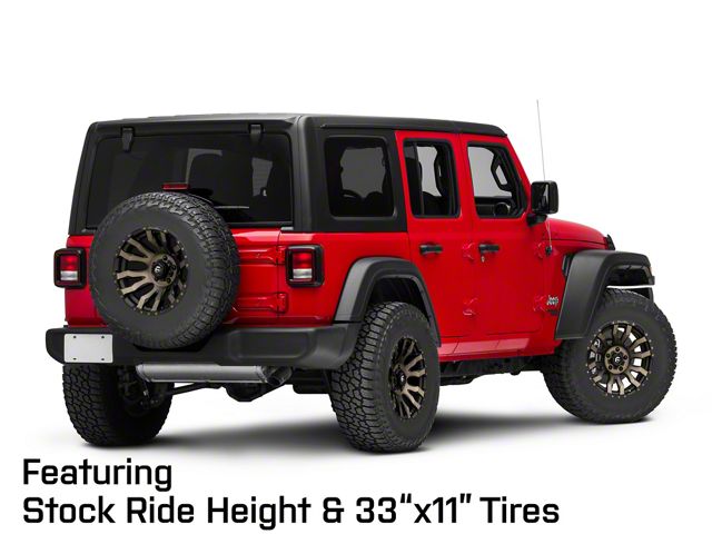 Fuel Wheels Blitz Matte Black Double Dark Tint Wheel; 17x9; -12mm Offset (18-26 Jeep Wrangler JL)