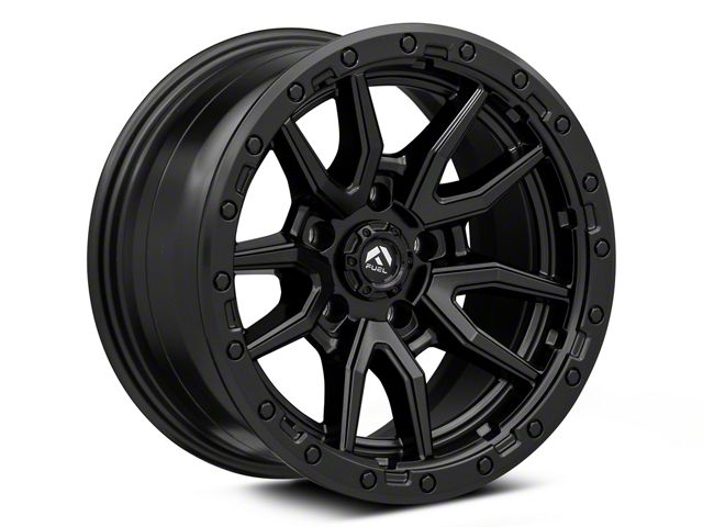 Fuel Wheels Rebel Matte Black Wheel; 17x9; -12mm Offset (18-26 Jeep Wrangler JL)