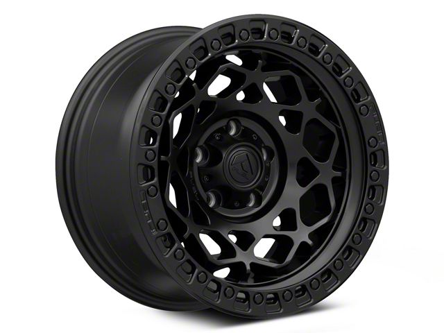 Fuel Wheels Unit Matte Black with Matte Black Ring Wheel; 17x9; -12mm Offset (18-26 Jeep Wrangler JL)