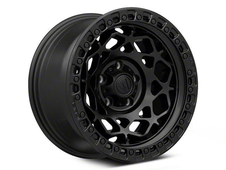 Fuel Wheels Unit Matte Black with Matte Black Ring Wheel; 17x9; -12mm Offset (18-26 Jeep Wrangler JL)