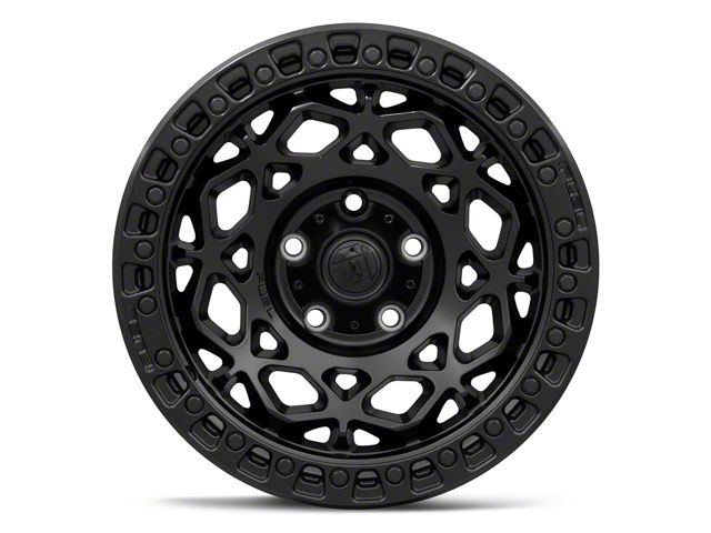 Fuel Wheels Unit Matte Black with Matte Black Ring Wheel; 17x9; -12mm Offset (18-26 Jeep Wrangler JL)