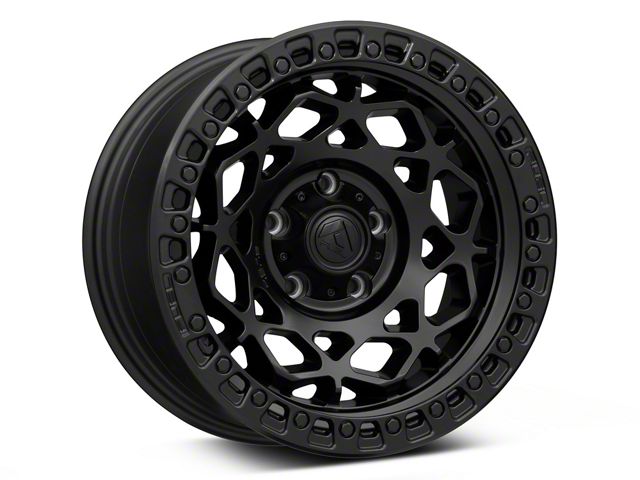 Fuel Wheels Unit Matte Black with Matte Black Ring Wheel; 17x9; -12mm Offset (18-26 Jeep Wrangler JL)