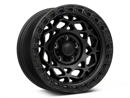 Fuel Wheels Unit Matte Black with Matte Black Ring Wheel; 17x9; -12mm Offset (18-26 Jeep Wrangler JL)