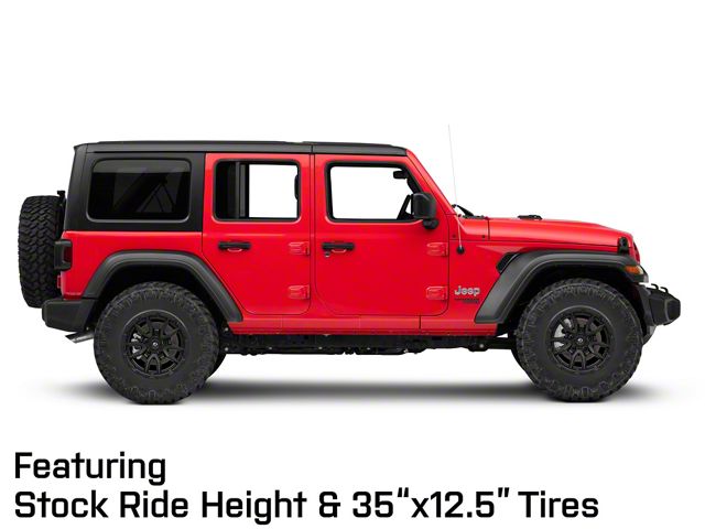 Fuel Wheels Rebel Matte Black Wheel; 18x9; -12mm Offset (18-26 Jeep Wrangler JL)
