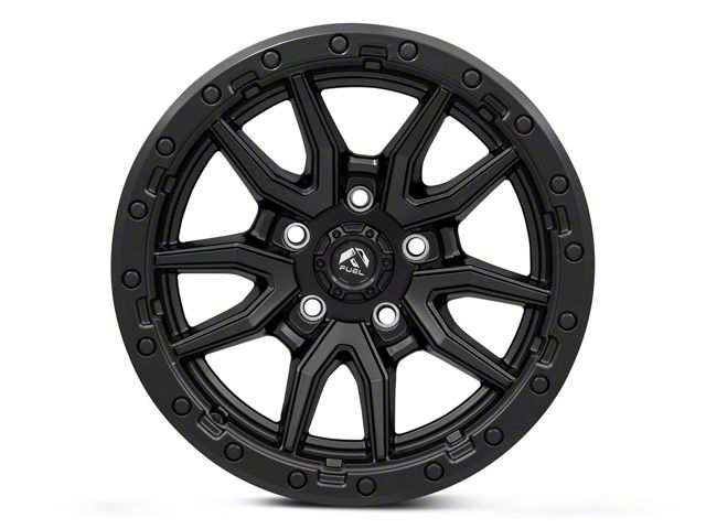 Fuel Wheels Rebel Matte Black Wheel; 18x9; -12mm Offset (18-26 Jeep Wrangler JL)