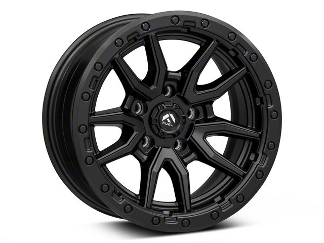 Fuel Wheels Rebel Matte Black Wheel; 18x9; -12mm Offset (18-26 Jeep Wrangler JL)