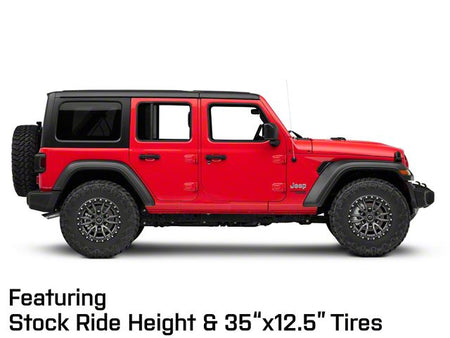 Fuel Wheels Rebel Matte Gunmetal with Black Bead Ring Wheel; 18x9; -12mm Offset (18-26 Jeep Wrangler JL)