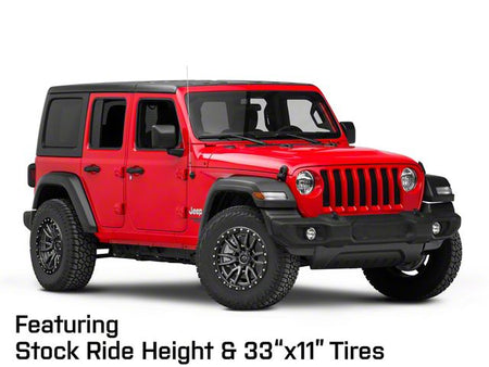 Fuel Wheels Rebel Matte Gunmetal with Black Bead Ring Wheel; 18x9; -12mm Offset (18-26 Jeep Wrangler JL)