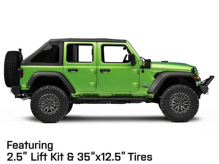 Fuel Wheels Rebel Matte Gunmetal with Black Bead Ring Wheel; 18x9; -12mm Offset (18-26 Jeep Wrangler JL)