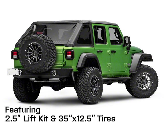 Fuel Wheels Rebel Matte Gunmetal with Black Bead Ring Wheel; 18x9; -12mm Offset (18-26 Jeep Wrangler JL)